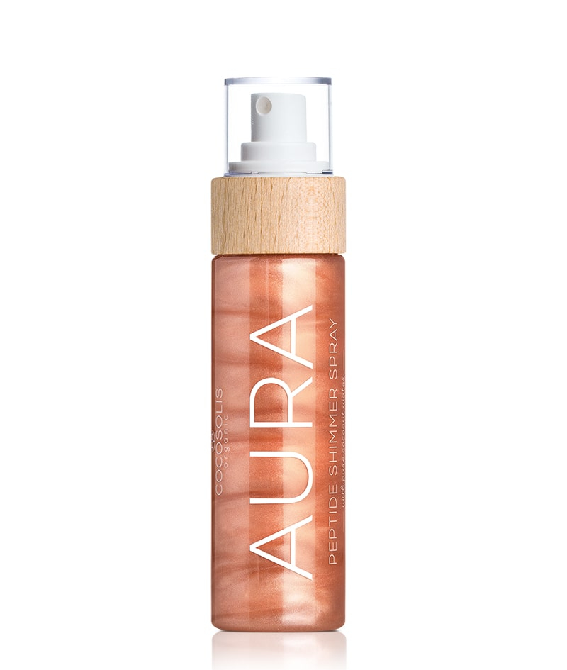 COCOSOLIS AURA, Peptide Shimmer Spray, lumineaza, hidrateaza, pentru fata, corp si par, 100 ml [1]