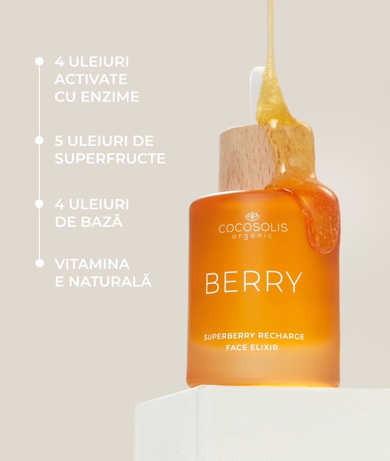COCOSOLIS BERRY Superberry Recharge Face Elixir, pt piele intinerita, luminoasa [2]