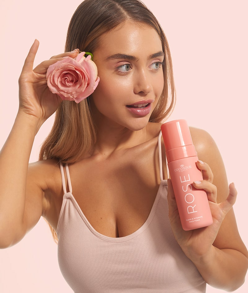 COCOSOLIS ROSE Clean & Hydrate Face Foam, pt hidratare si uniformizare [5]