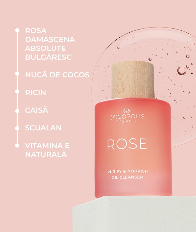 COCOSOLIS ROSE Purify & Nourish Oil Cleanser, ulei de curatare cu efect hranitor [2]