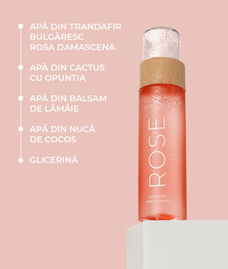COCOSOLIS ROSE Soothing Spray Toner, tonic facial calmant [3]
