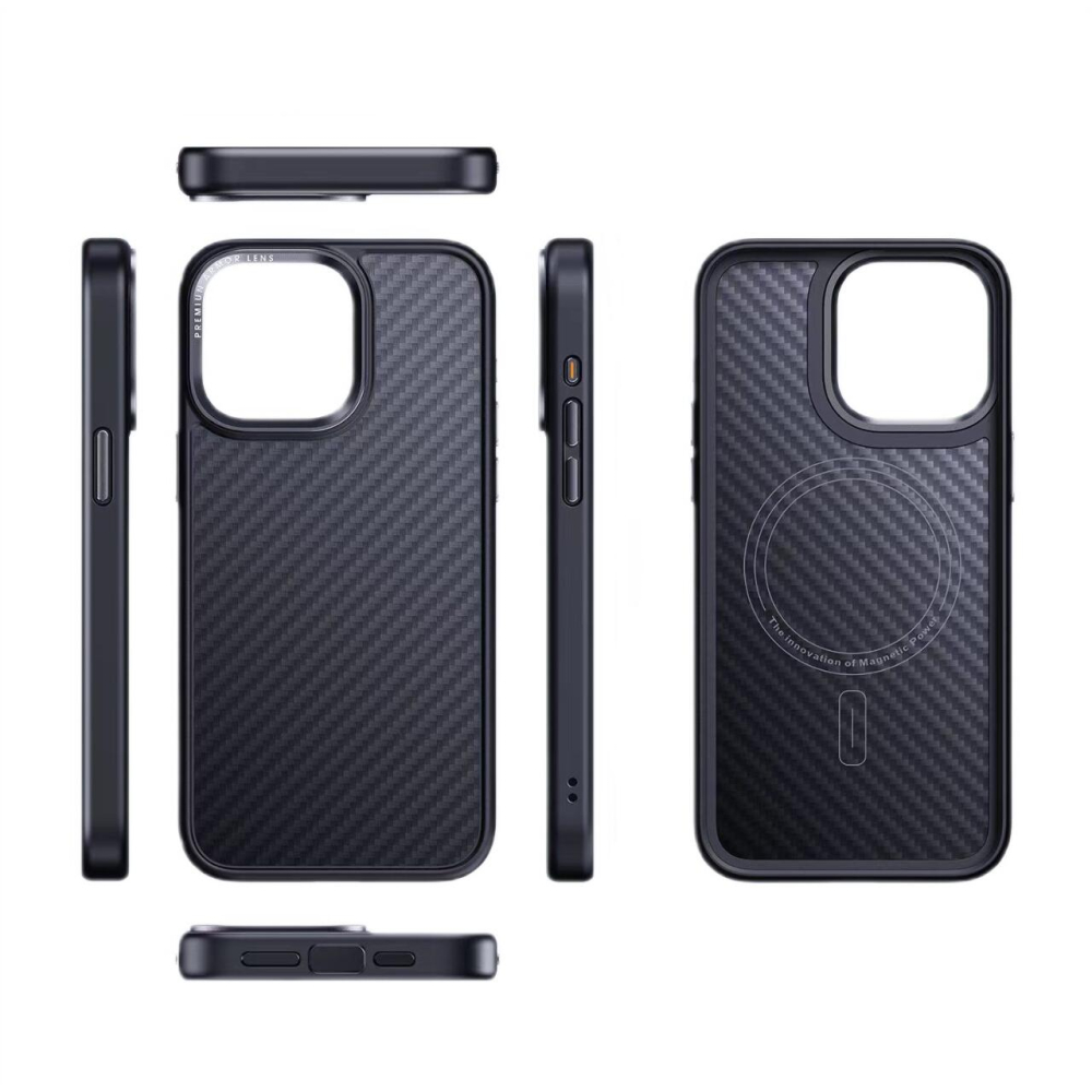 Comma Husa Kevlar Series Magsafe iPhone 16 Pro Negru [2]