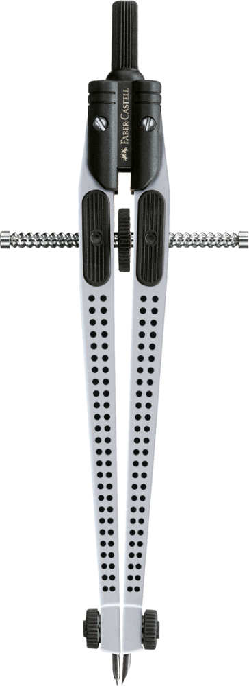 Compas quick-set grip argintiu faber-castell [2]