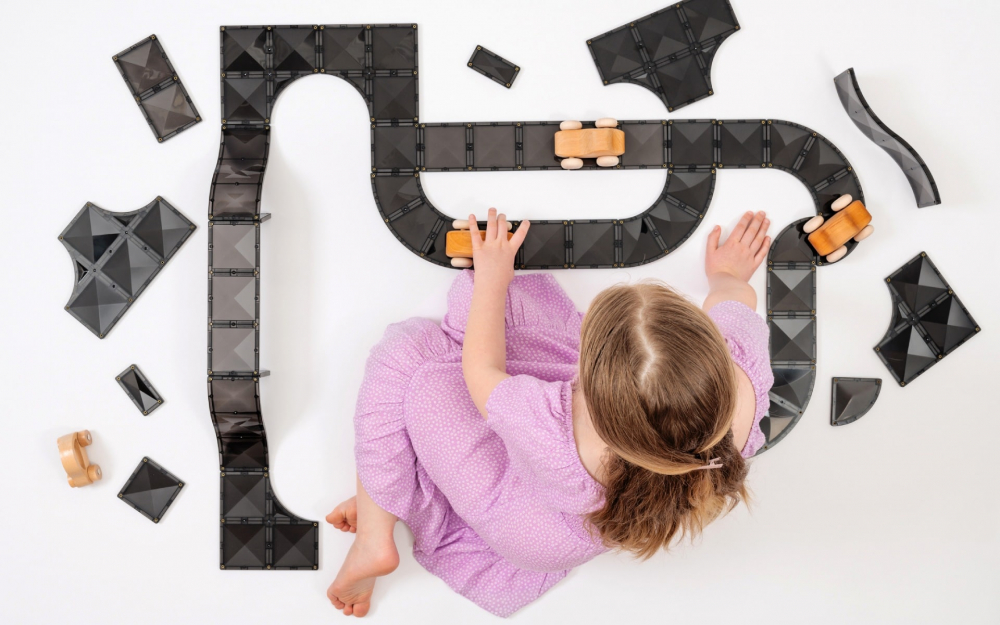Connetix tiles - Drumuri, Rampe și Intersecții, 48 Piese Magnetice pentru Construcții Creative [7]