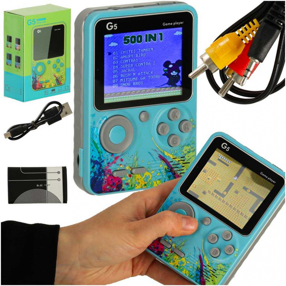 Consola Retro 500 Jocuri Clasice – Portabila, Multiplayer [1]