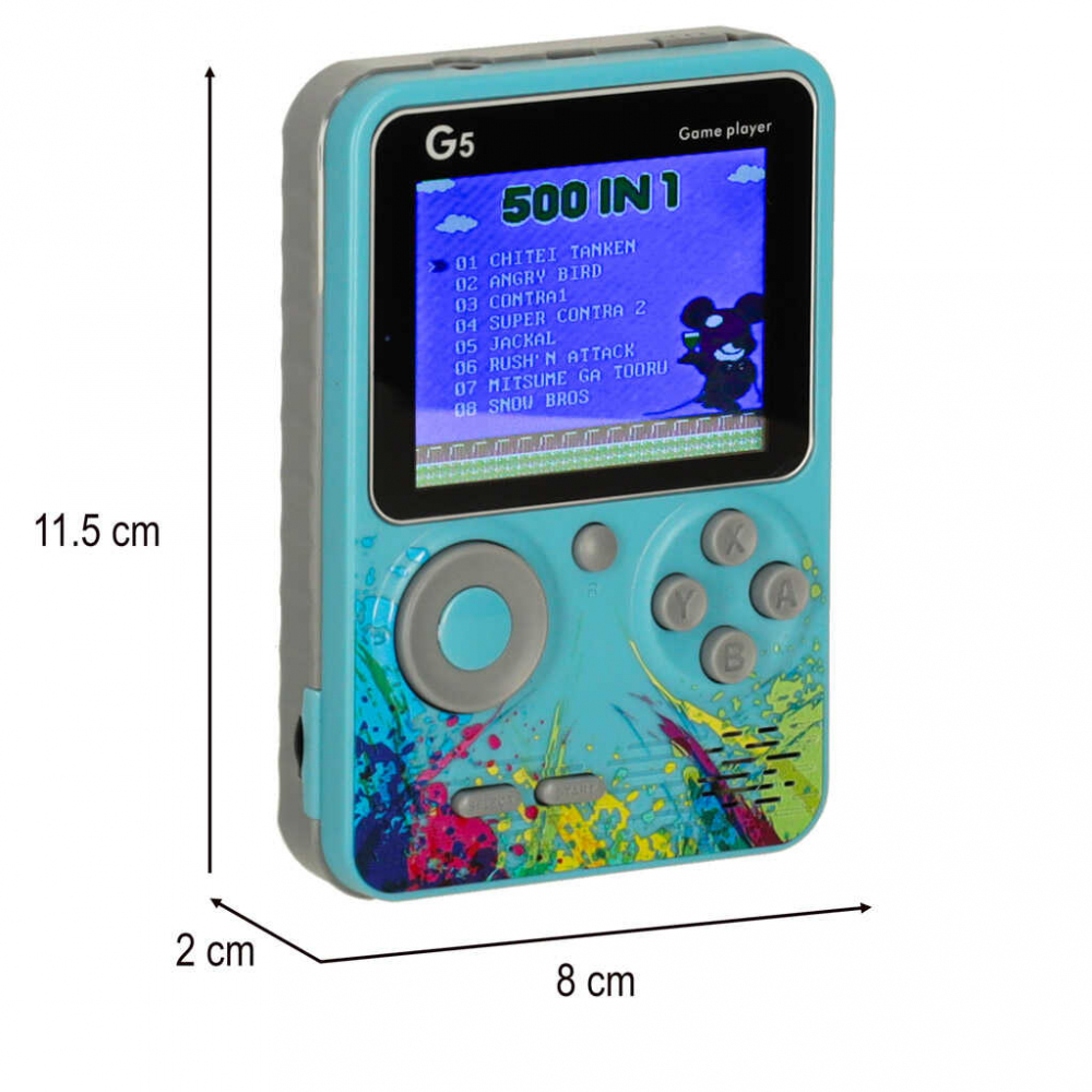 Consola Retro 500 Jocuri Clasice – Portabila, Multiplayer [6]