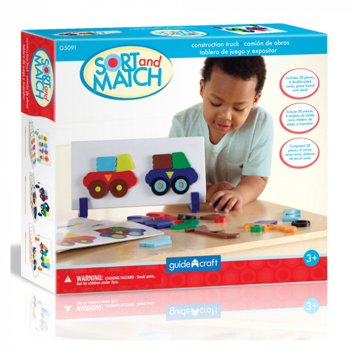 Construction Truck, joc magnetic de sortare, Guidecraft, 3-7 ani [6]
