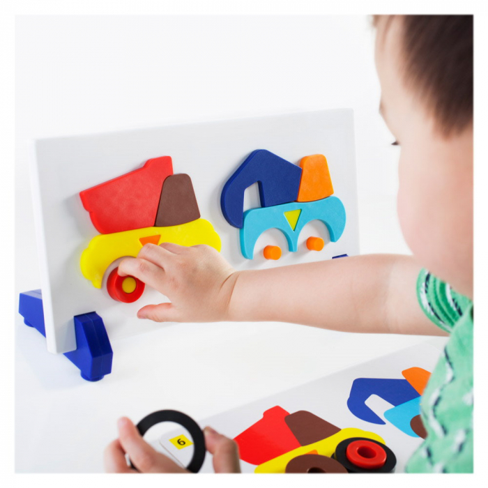 Construction Truck, joc magnetic de sortare, Guidecraft, 3-7 ani [5]