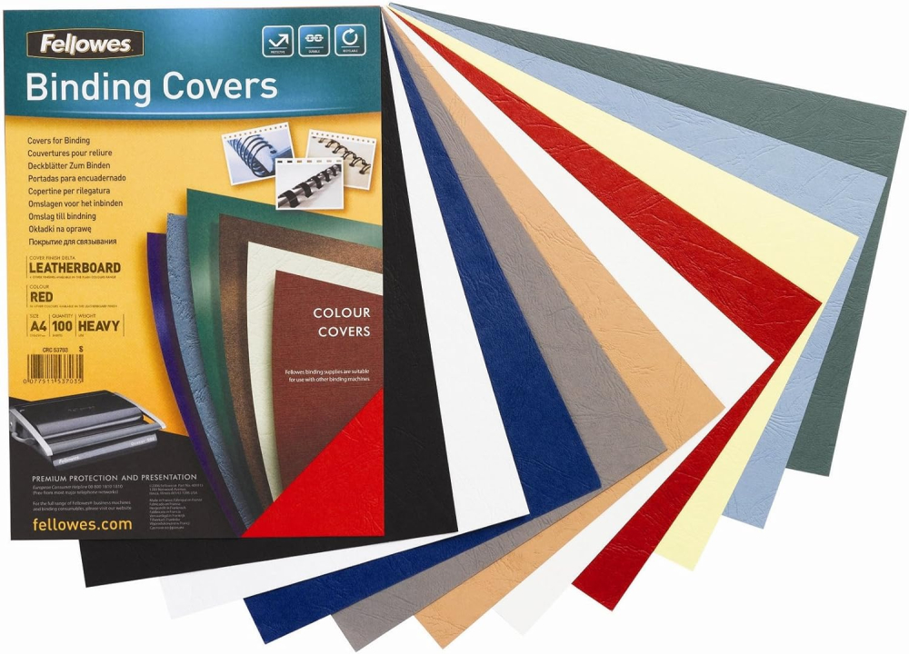Coperti carton a4 albastru inchis 100/top fellowes [3]