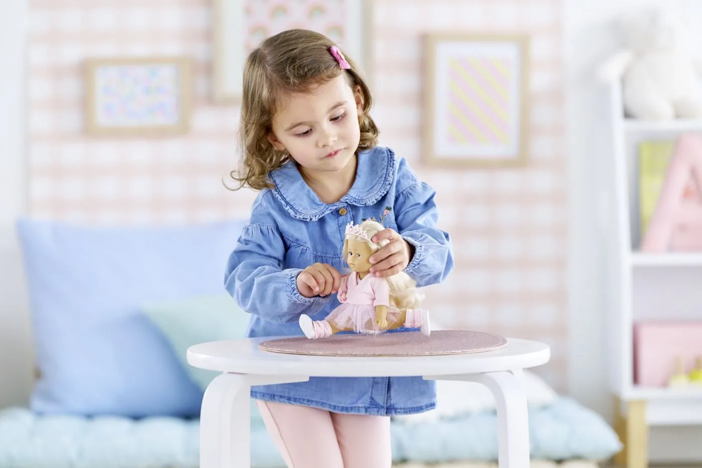 corolle ltc set papusa rosy balerina cu accesorii 20cm, copii varsta 3 ani pana la 7 ani [5]