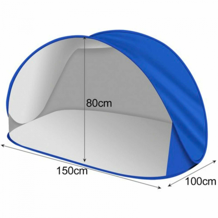 Cort Plaja si Paravane, Adaposturi cu Protectie UV, 150 x 100 x 80 cm [2]