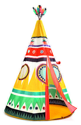 Cort Teepee, Indian, 164 cm inaltime, Djeco, varsta 1 - 3, 3 - 6 ani, Baiat, Fata [2]