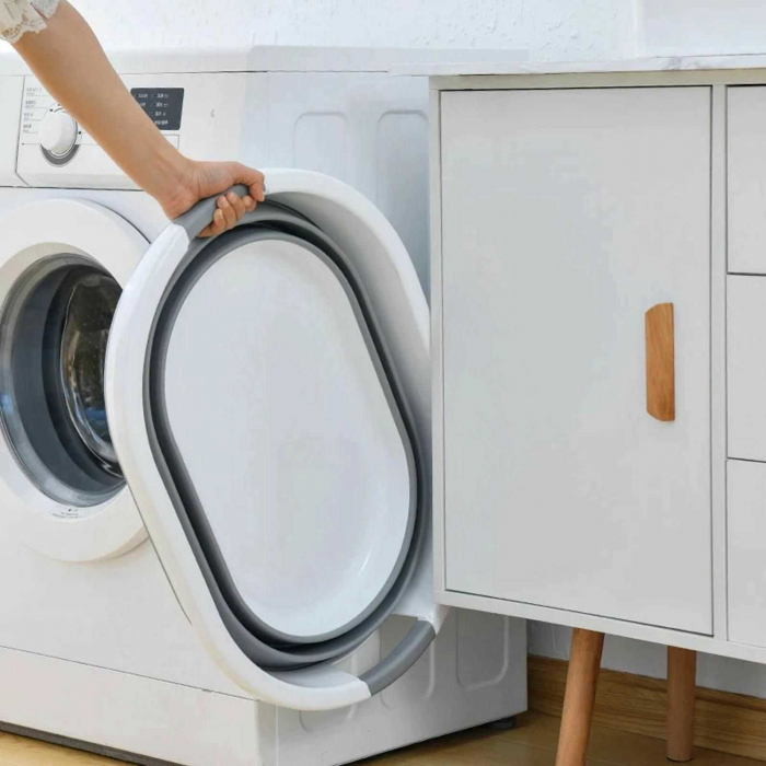 Cos de rufe pliabil, lighean cu manere, 26 L - Micostore.ro [5]