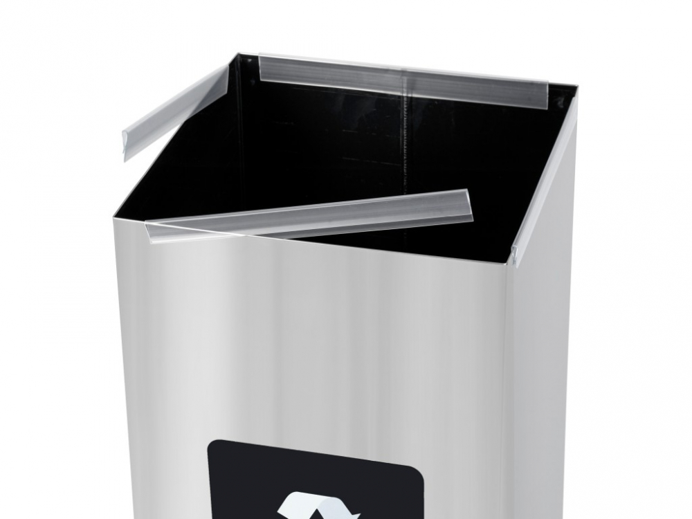 Coș inox colectare selectivă Eko Square Prestige 60 L [5]