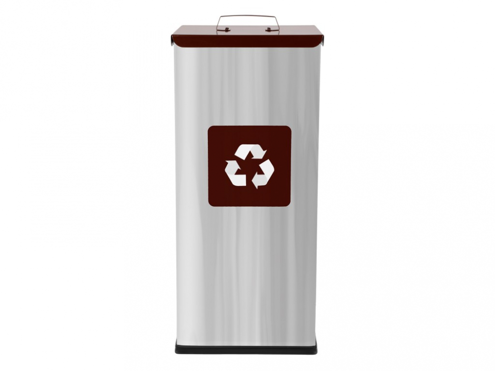 Coș inox colectare selectivă Eko Square Prestige 60 L [2]