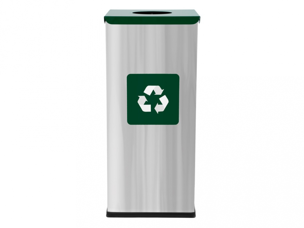 Coș inox colectare selectivă Eko Square Prestige 60 L [2]