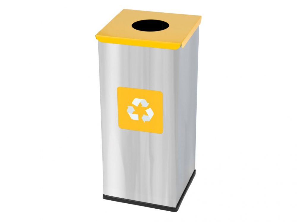 Coș inox colectare selectivă Eko Square Prestige 60 L [1]