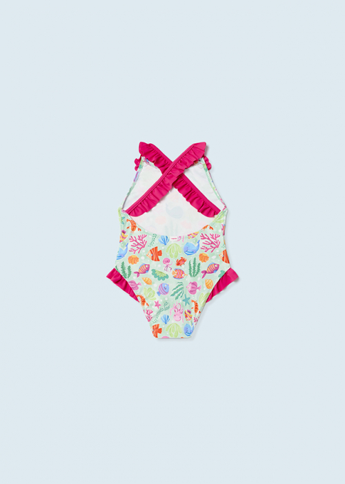 Costum de baie fete, din material elastic, Animale Marine, Aqua [3]