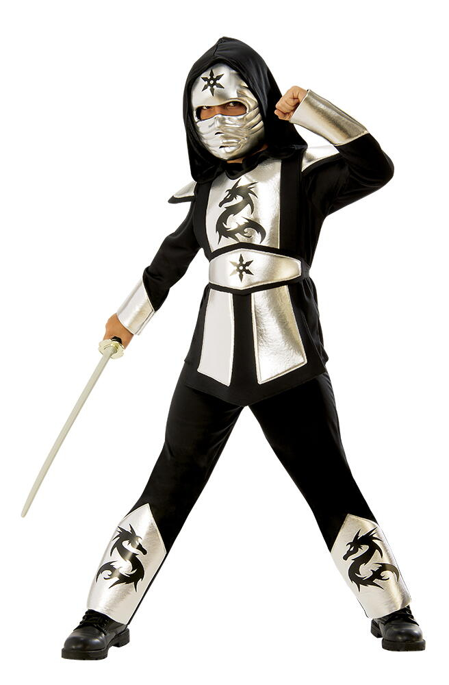 Costum de carnaval - Ninja (Argintiu), Halloween [1]
