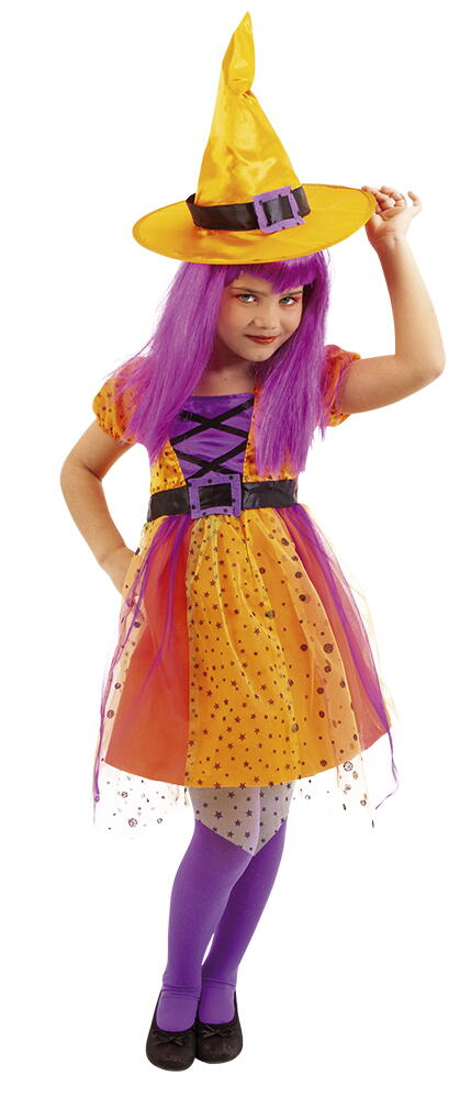 Costum de carnaval - Vrajitoare superstar (portocaliu) [1]