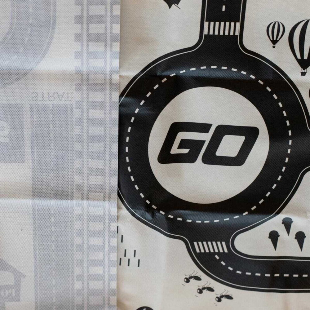 Covor Copii cu Traseu Masini si Drumuri, 130 x 100 cm, Semne de Circulatie Incluse [7]