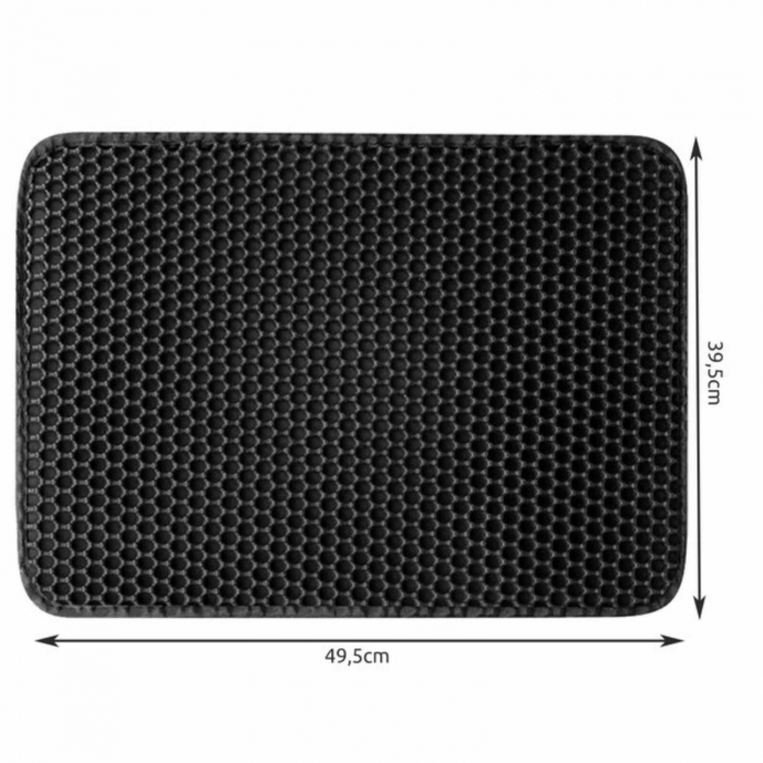 Covoras pentru Litiera Pisica, Negru, 49.5 x 39.5 cm - Micostore.ro [4]