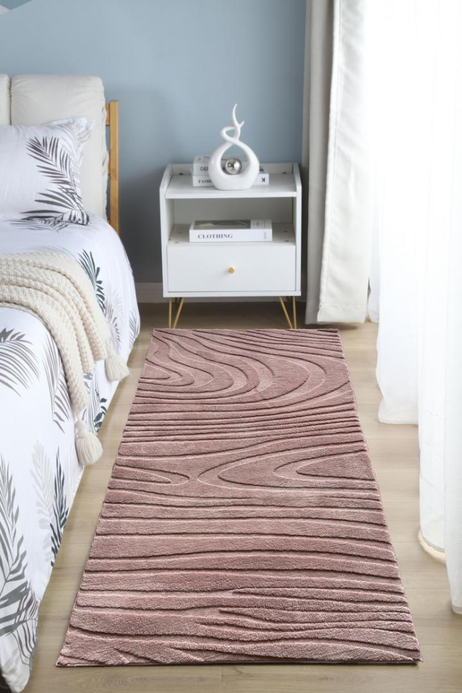 Covor, model in relief,wave, 80x150 brown [3]