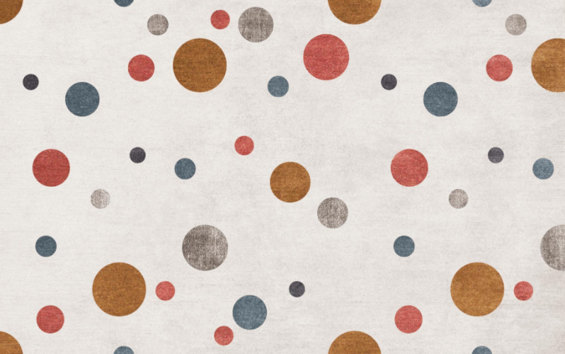 Covor printat, bubble 160x230 cm, lavabil cu spate antialunecare, inaltime fir 3mm [3]