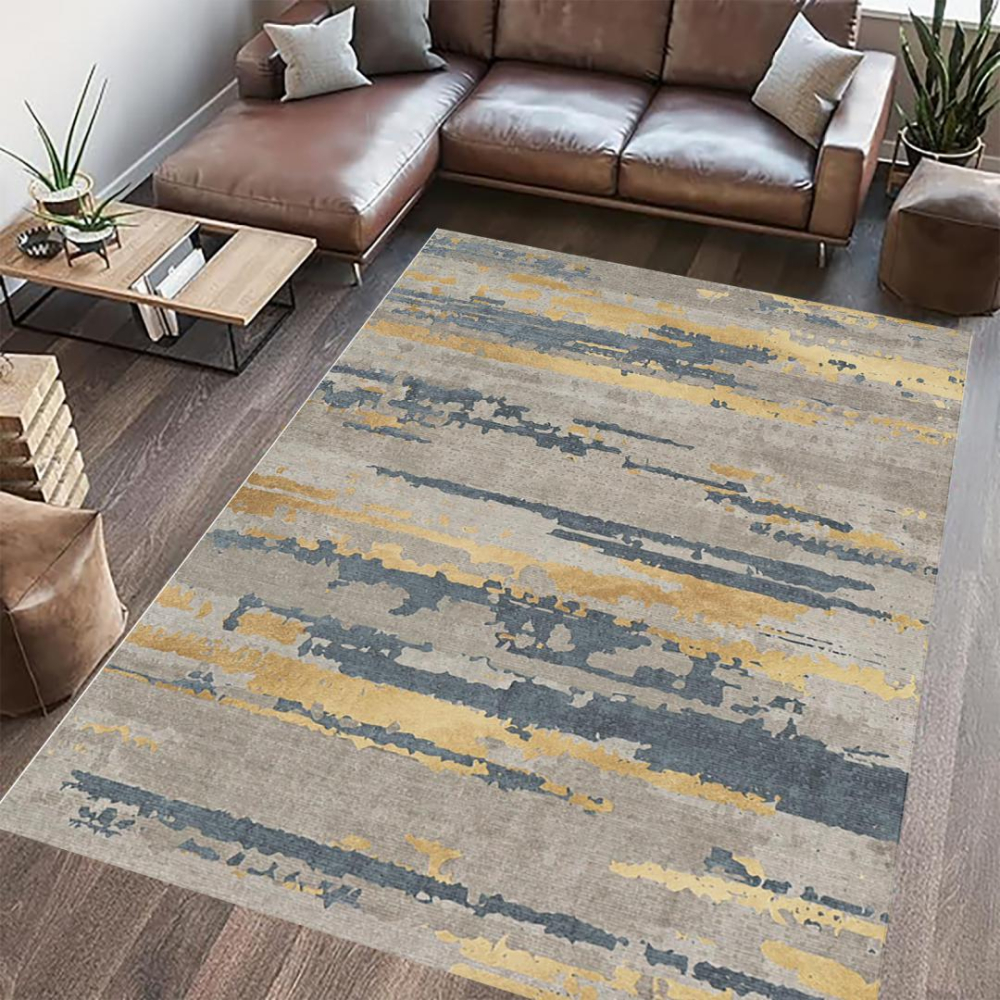 Covor printat, luna 200x300 cm, lavabil cu spate antialunecare, inaltime fir 3mm [3]