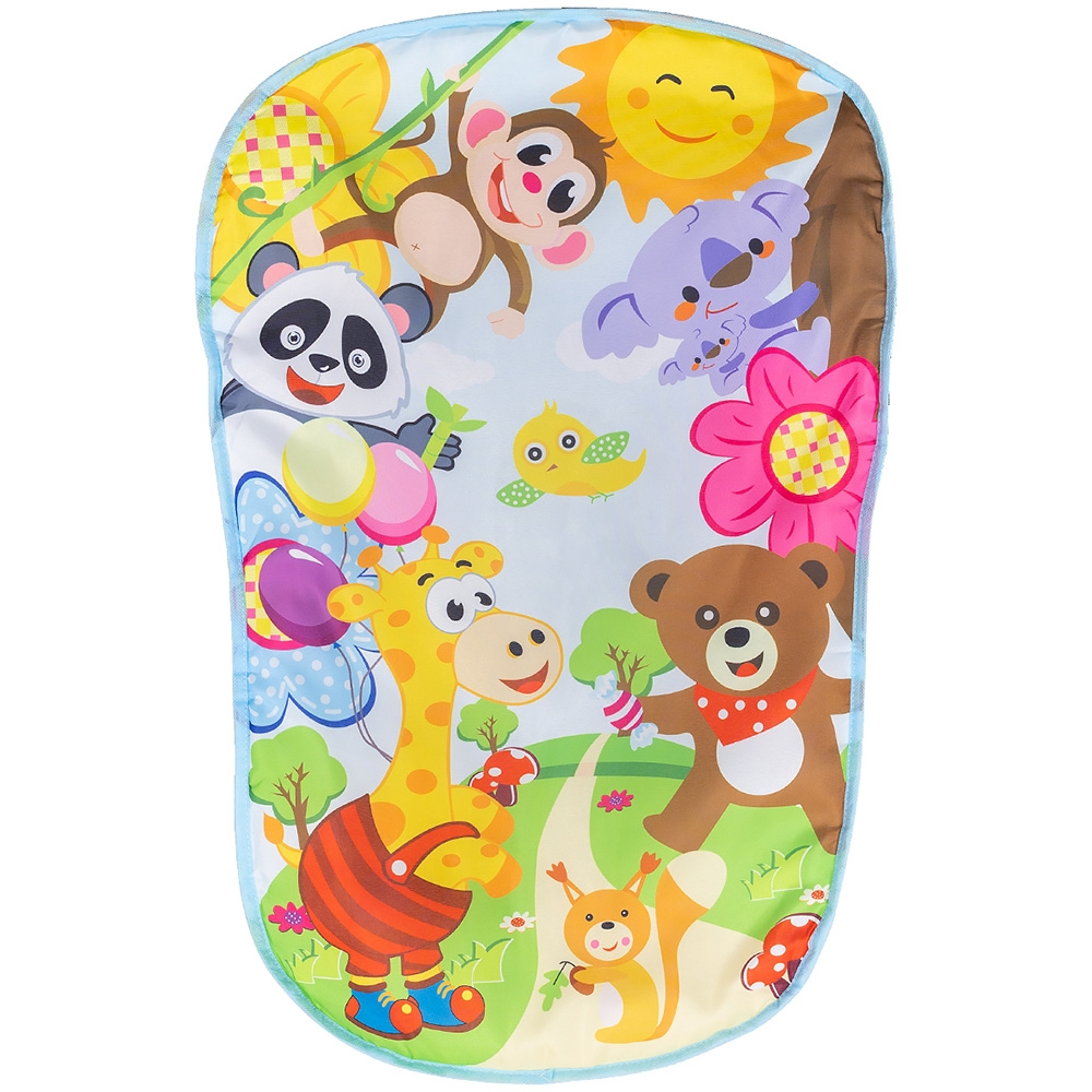 Covoras de joaca cu pian Chipolino Zoo Party blue [2]