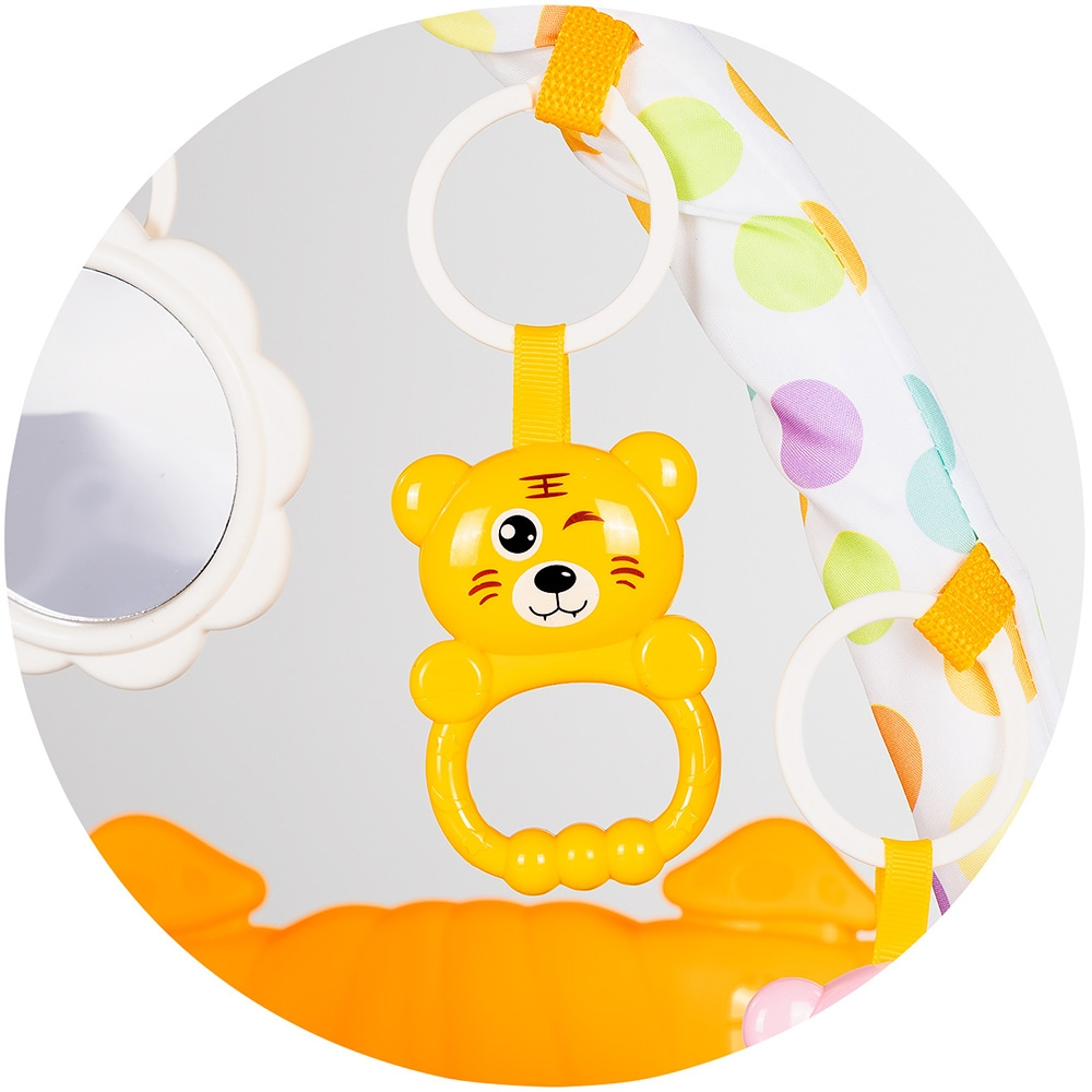 Covoras de joaca cu pian Chipolino Zoo Party blue [5]