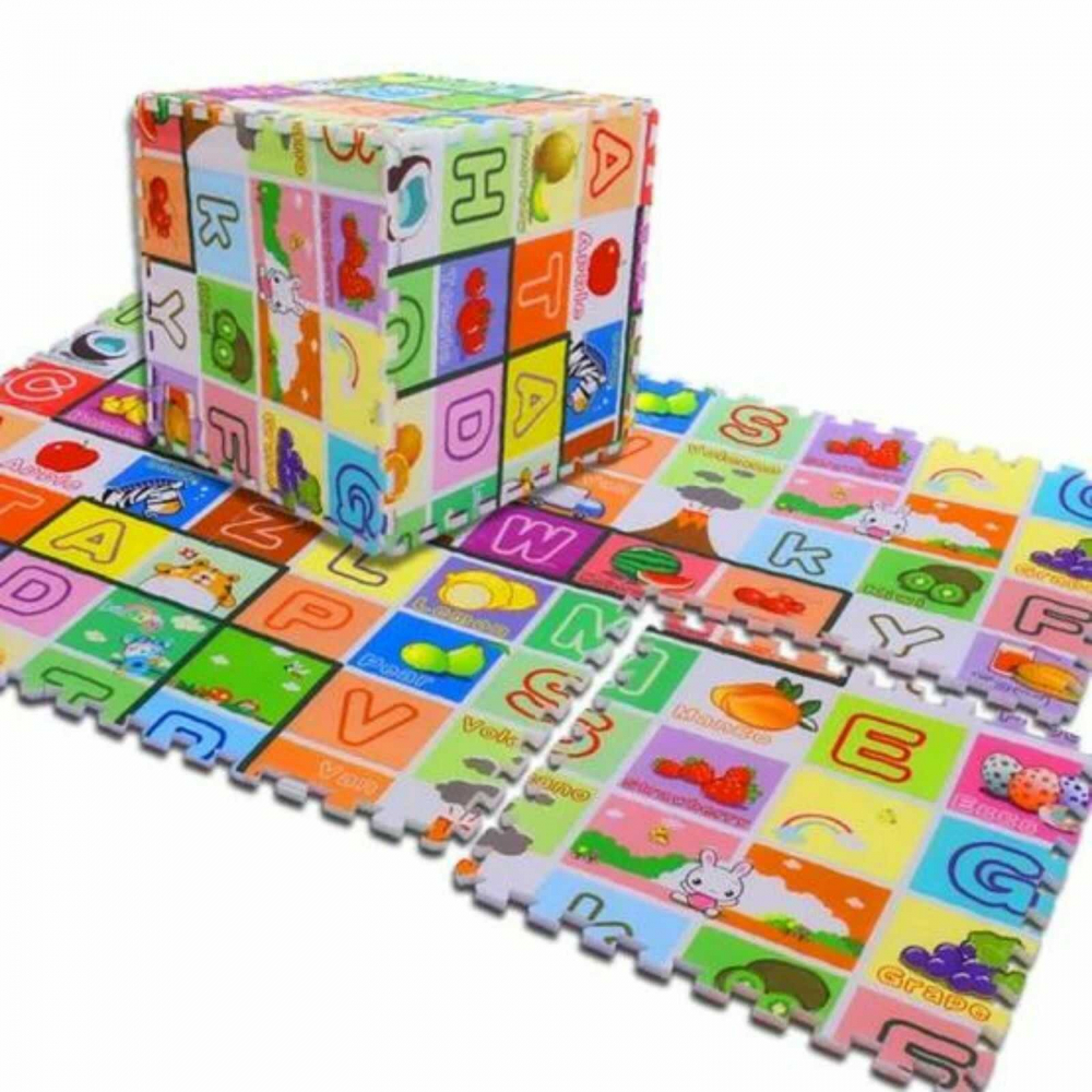 Covoraș de Joacă din Spuma, Puzzle, Fructe și Litere - Micostore.ro [2]