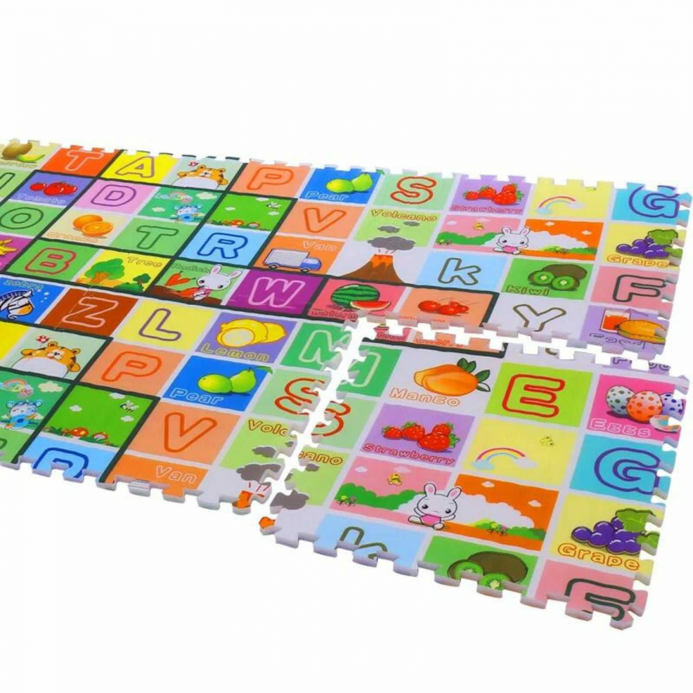 Covoraș de Joacă din Spuma, Puzzle, Fructe și Litere - Micostore.ro [5]