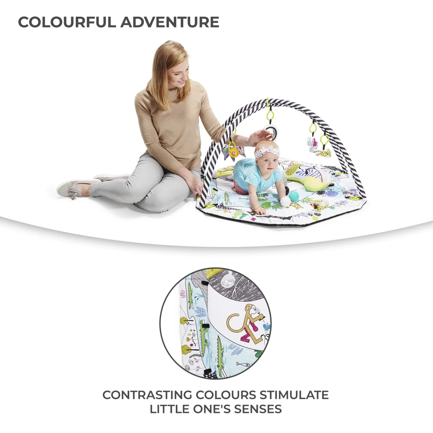 Covoras educational kinderkraft smartplay, varsta de la 0 luni la 2 ani [3]