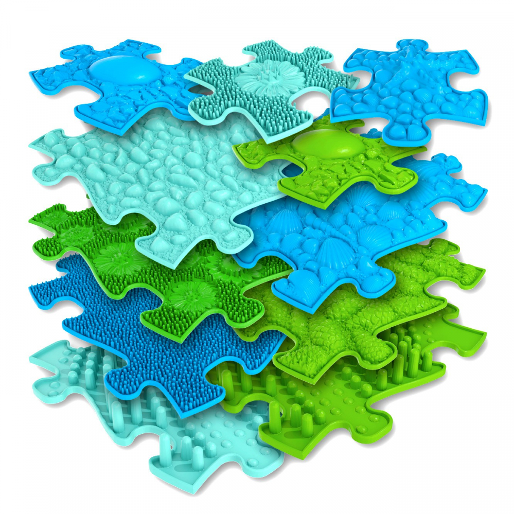 Covoras ortopedic senzorial puzzle Set pentru baieti [1]