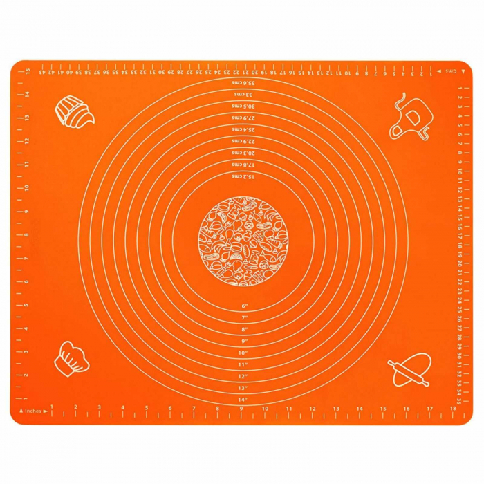Plansa, Covoras pentru framantat aluat, Roz, 50 x 40 cm [14]