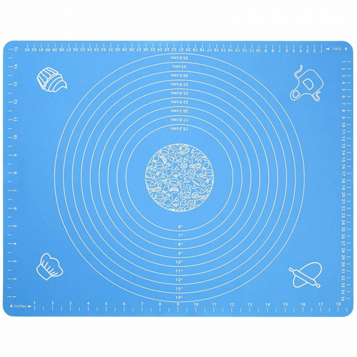 Plansa, Covoras pentru framantat aluat, Roz, 50 x 40 cm [13]