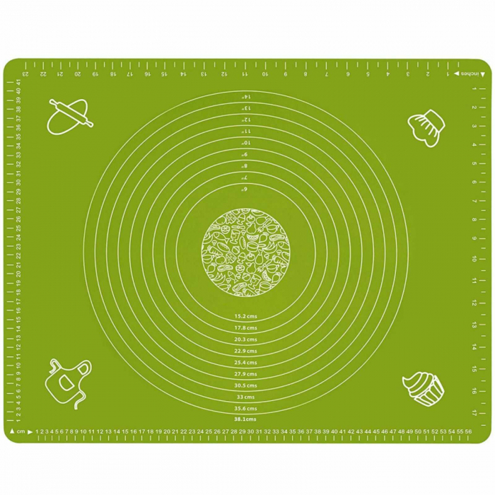 Plansa, Covoras pentru framantat aluat, Portocaliu, Folie 65 x 45 cm [4]