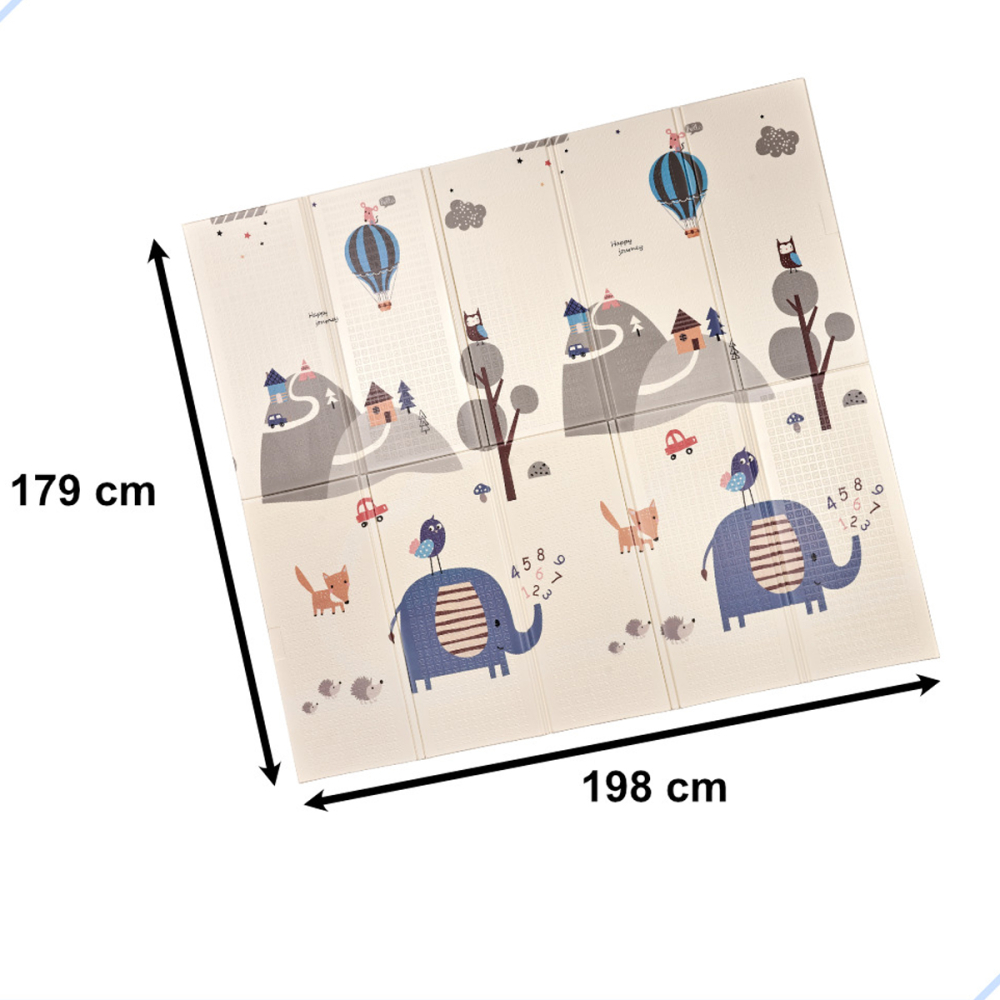Covoras Pliabil Educativ XPE cu Doua Fete, Street Forest, 179x198 cm [3]