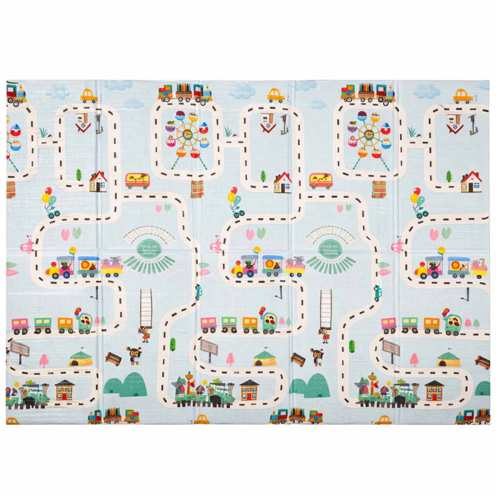 Covoras Pliabil Educativ XPE pentru Copii cu Model Baloon Street 150x200 cm [2]