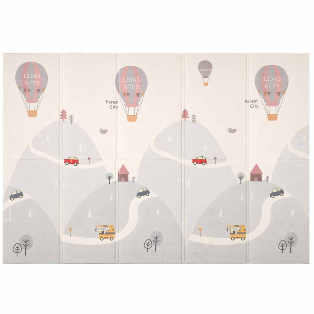 Covoras Pliabil Educativ XPE pentru Copii cu Model Baloon Street 150x200 cm [3]