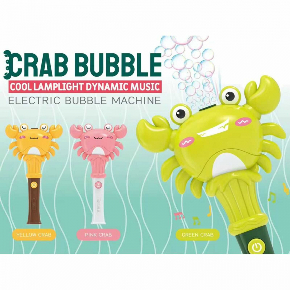 Bagheta crab baloane sapun cu lumini si sunete, 33x15 cm, 3 culori [11]