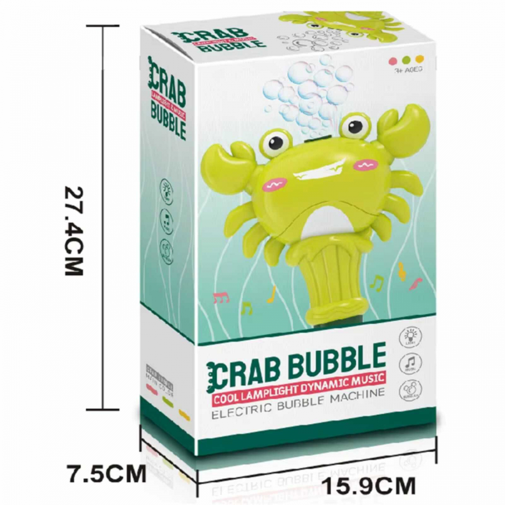 Bagheta crab baloane sapun cu lumini si sunete, 33x15 cm, 3 culori [10]