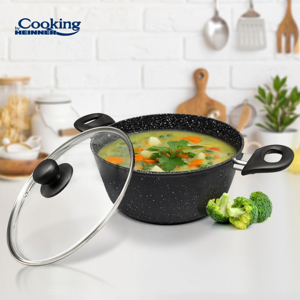 Cratita aluminiu forjat 22x9cm,2.8l onix, cooking by heinner [7]