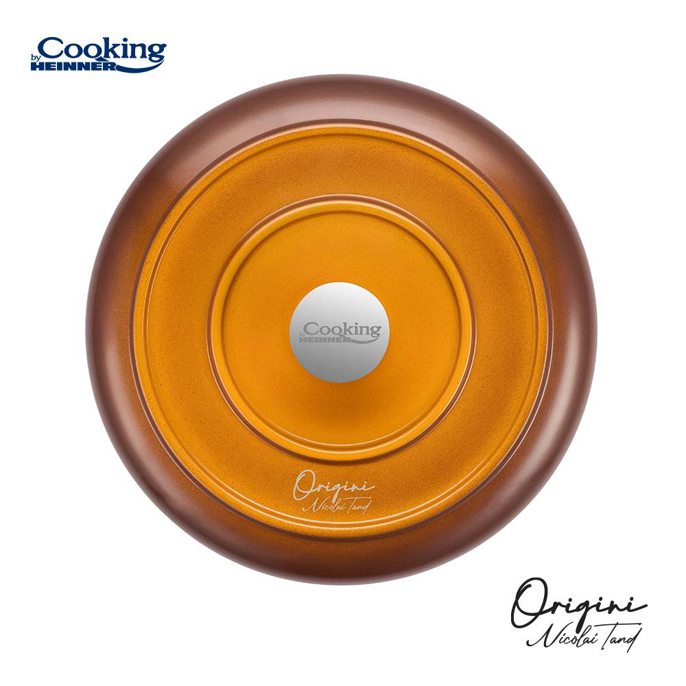 Cratita aluminiu turnat + capac 20x10 cm, 2.4l, nicolai tand, origini, cooking by heinner [7]