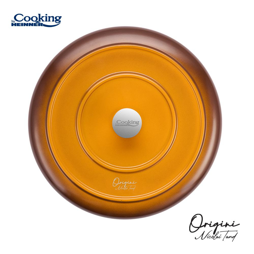 Cratita aluminiu turnat + capac 26x8 cm, 3.4l, nicolai tand, origini, cooking by heinner [7]