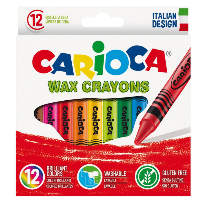Set 12 buc creioane cerate - Carioca Italia [1]