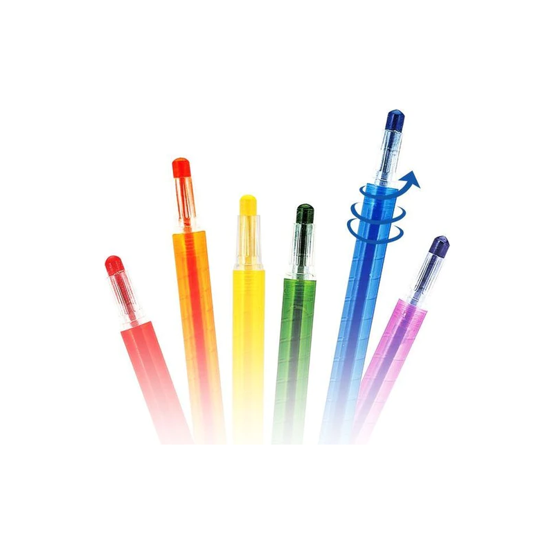 Creioane cerate Amos Twister RC12PST, 12 culori, blister PVC [2]