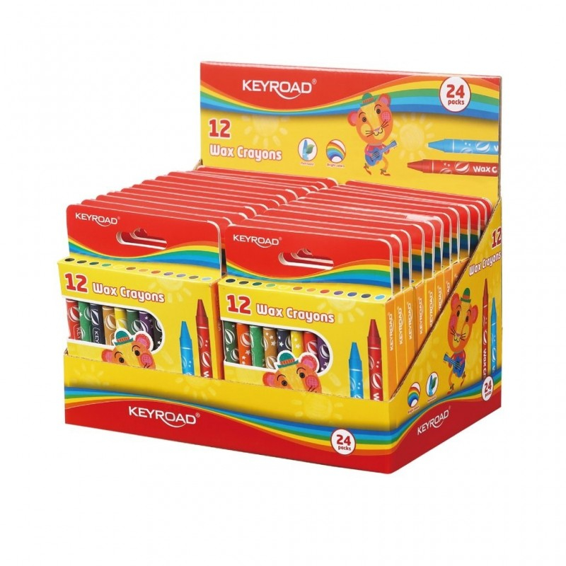 Creioane cerate Keyroad KR971303, 12 culori, blister carton [4]