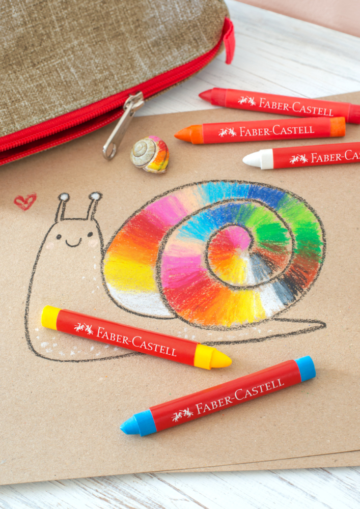 Creioane cerate triunghiulare 12 culori faber-castell [3]